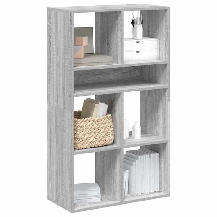 VidaXL Bibliothèque sonoma gris 66x31x112 cm bois d'ingénierie, armoire de rangement, étagère de rangement, unité de 860306