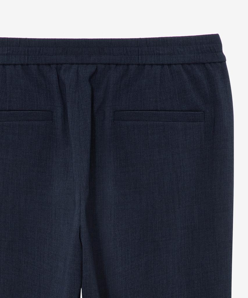 MINDBRIDGE [All Day Cool] Relaxed Fit One-Pleat Linen-Like Elastic Waist Pants