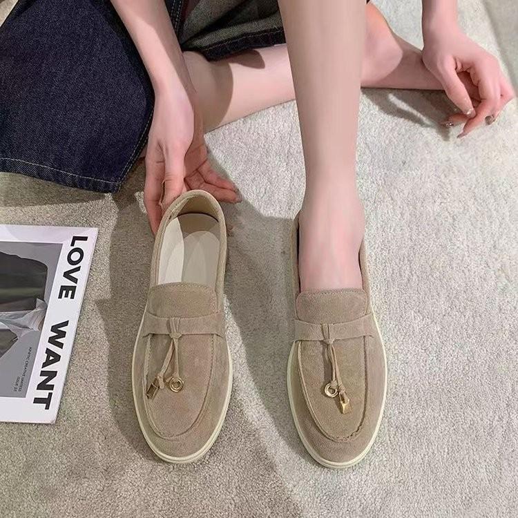 2024 Nové Stylové Dámské Ležérní Mokasíny Velikost 43 S Měkkým Semišovým Svrškem A Prodyšným Designem