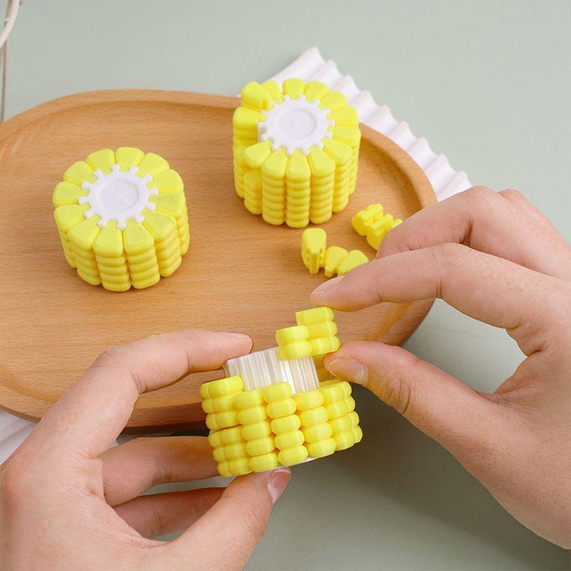 3D Printed PLA Corn Fidget Puzzle Toy Non-Toxic Sensory Stress Relief Toy for Kids Adults Anxiety Relief Home Office
