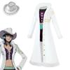 ONE PIECE Robin cos coat fur collar jacket one piece Nicole Robin cosplay costume anime