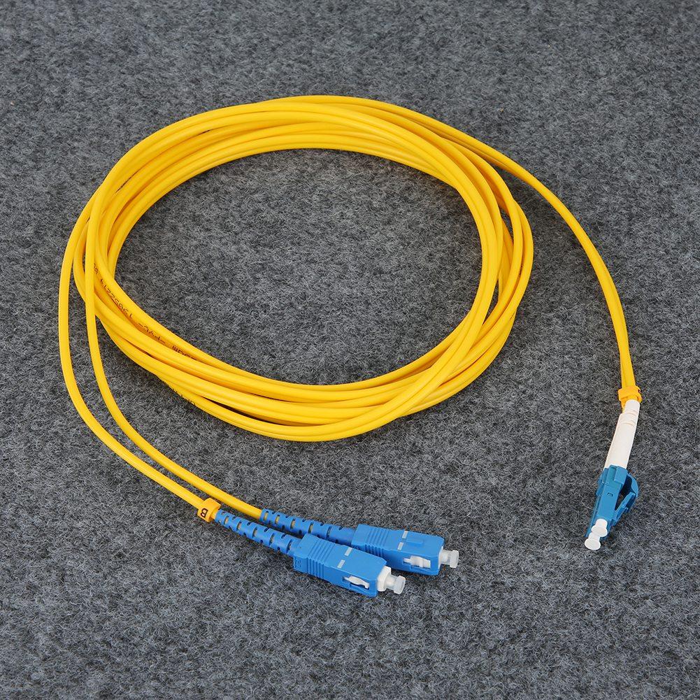 9.8ft SC LC Fiber Optic Patch Cord PVC Singlemode Jumper Cable for Network  less than br more than