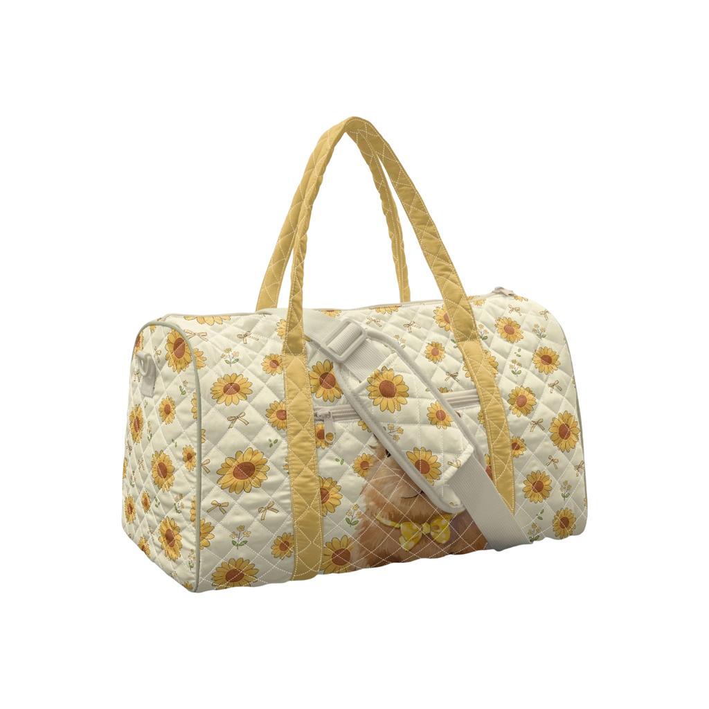 Serie de Pollo 3D Bolso de Viaje de Algodón Acolchado Plegado Bolso de Mano de Moda Estampado para Mujer Bolso de Yoga