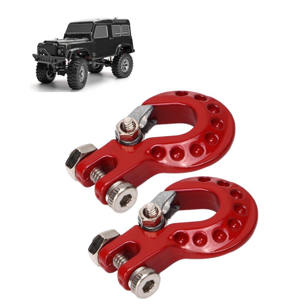 2Pcs RC Car Accessories Winch Trailer Hooks for SCX10/D90/D110/TF2/TRX4/Tamiya CC01 Climbing Car