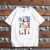 Fashion City Printed T-shirt Paris London New York Tokyo Graphic T Shirts Both Men and Women Kawaii Casual Harajuku Fashion Tops