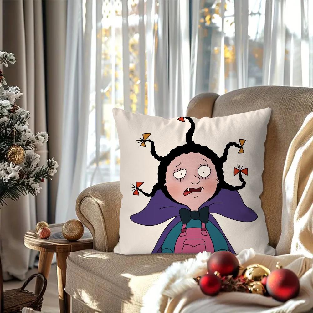 M-Mona the V-Vampire animated series Pillow Case Square Pillow Bedroom Sofa Leisure ComfortCar Living Room Home Decoration 40X40
