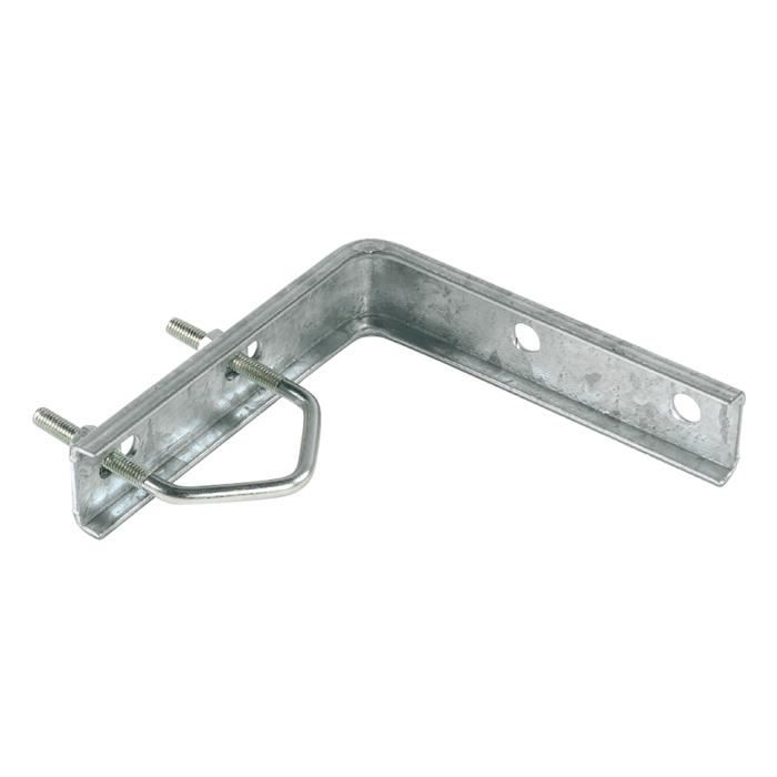 Support Coudé - TELEVES - 128mm - Acier Haute Résistance - Installation Murale - Double Fixation