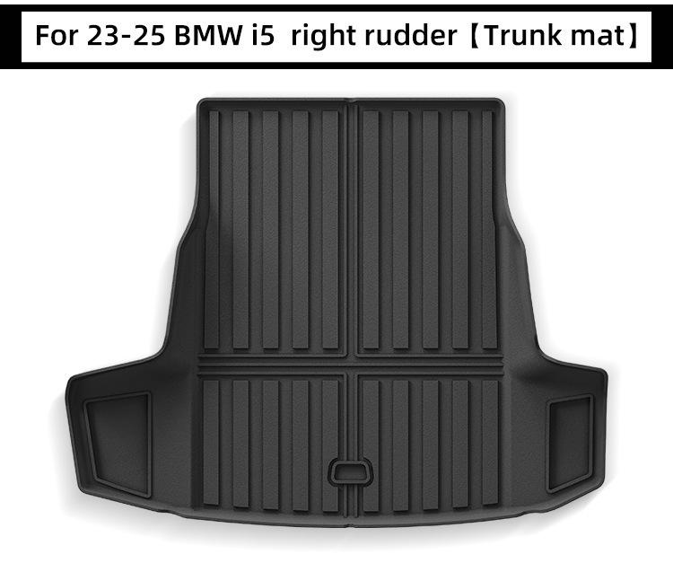 BMW 5 Series 520i/i5 Floor & Trunk Mats (2023-2025), TPE Material.