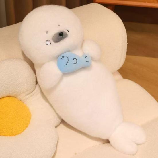 Seal Plush Doll Soft Stuffed Animal Pillow for Sleep & Anxiety Relief 70cm Cute