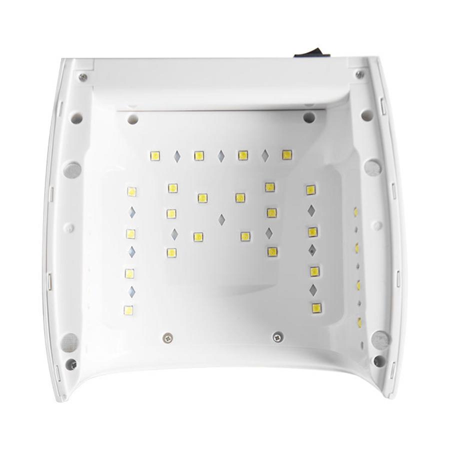 White 48W Cordless Wireless Rechargeable LED/UV Nail Lamp Gel Polish Light Dryer