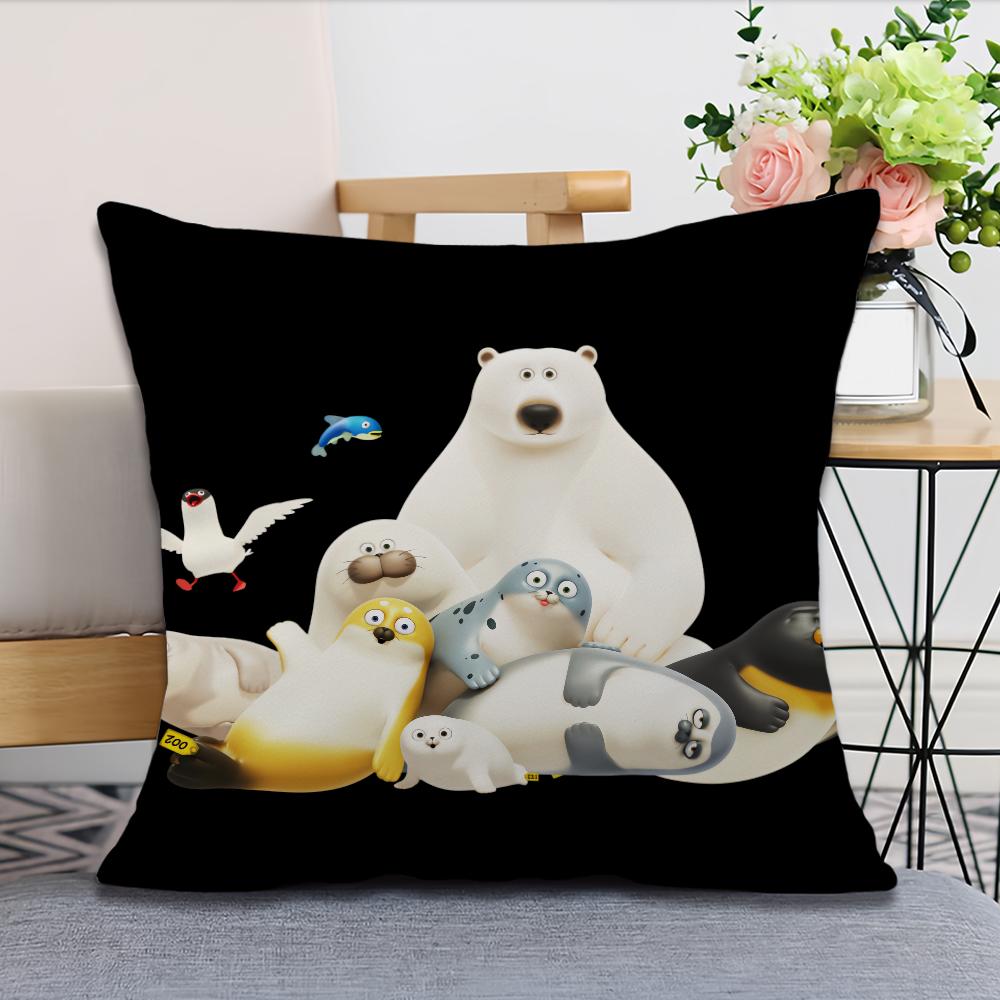 Kissenbezug weich Bequemer Kissenbezug S-Sealook für Sofa lustig Wohn- Cartoon-Zimmer Heim-Büro-Dekor Schutzhüllen