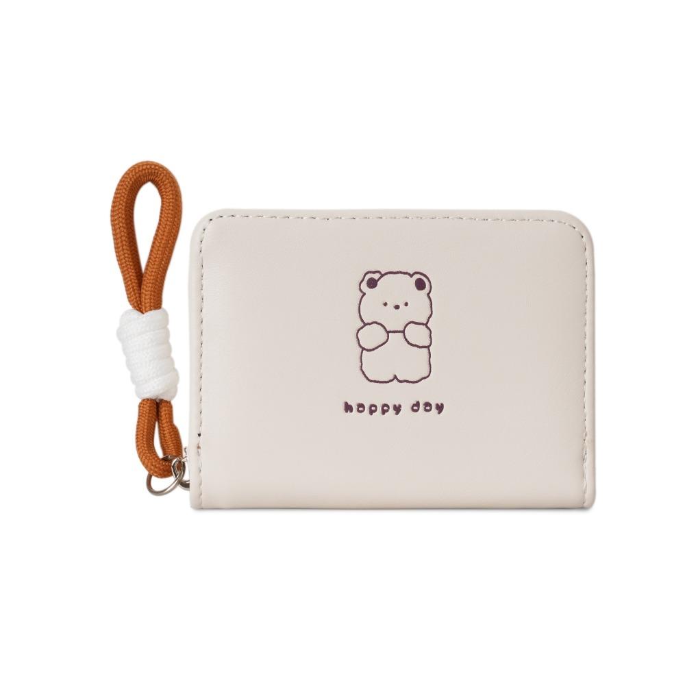 Fashion Cartoon Women Wallet Bear Rabbit Cat Pu Leather Coin Purse Card Holder