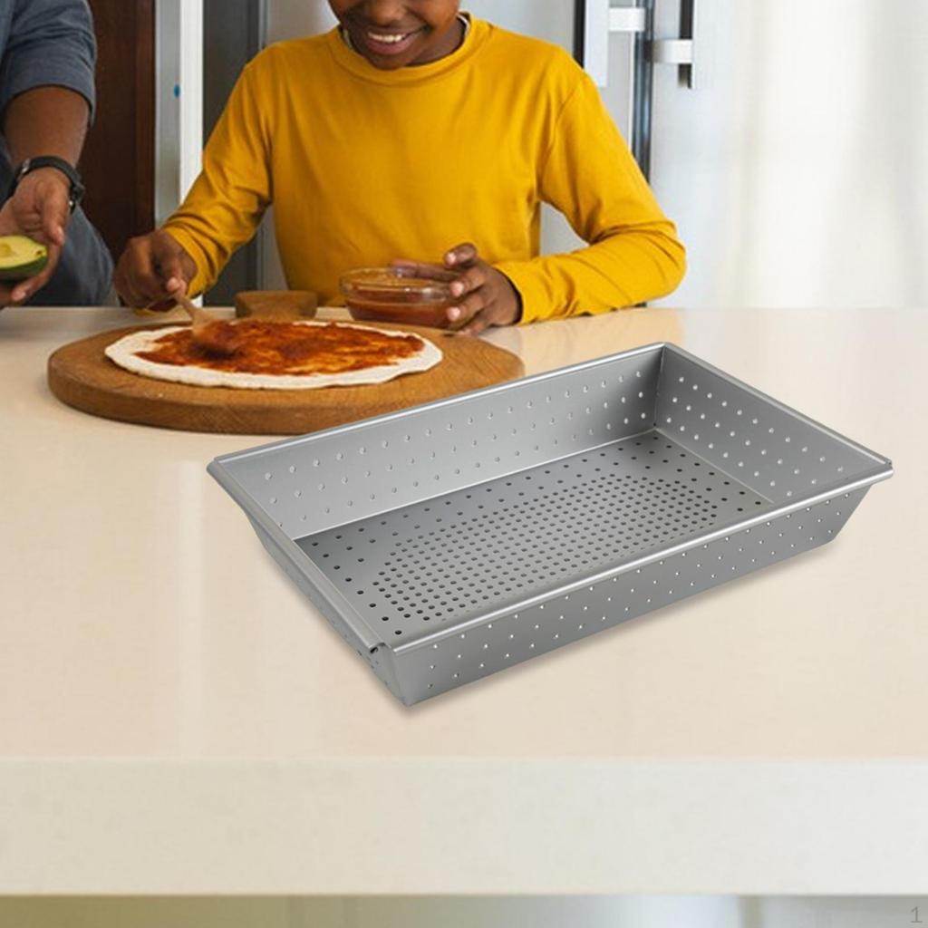 Pizza Pan Baking Sheet Oven Supplies High Temperature Resistant Homemade Restaurant Nonstick