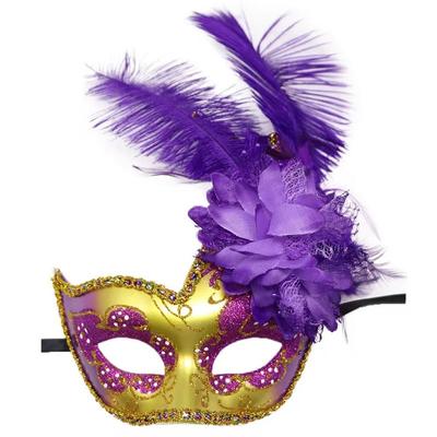Flowers Mask Carnival Day of The Dead Masquerade with Flower Ghost Mask Cosplay Performance Carnival Party