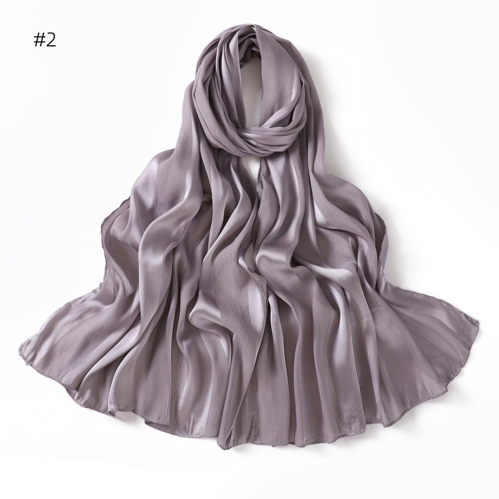 New Crinkle Fashion Muslim Hijab For Women Shimmer Scarf Shawls Islamic Headscarf Wraps Solid Headband Turban Head Wrap180*70cm