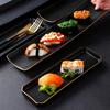 Creative Japanese Sushi Plate Ceramic Long Plate Restaurant Hotel Dim Sashimi Plate Hot Pot Barbecue Dish