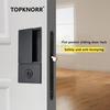 Invisible Pocket Door Lock with Double-Sided Handle Ghost Door Hook Minimalist Kitchen Sliding Door Lock for Home Security
