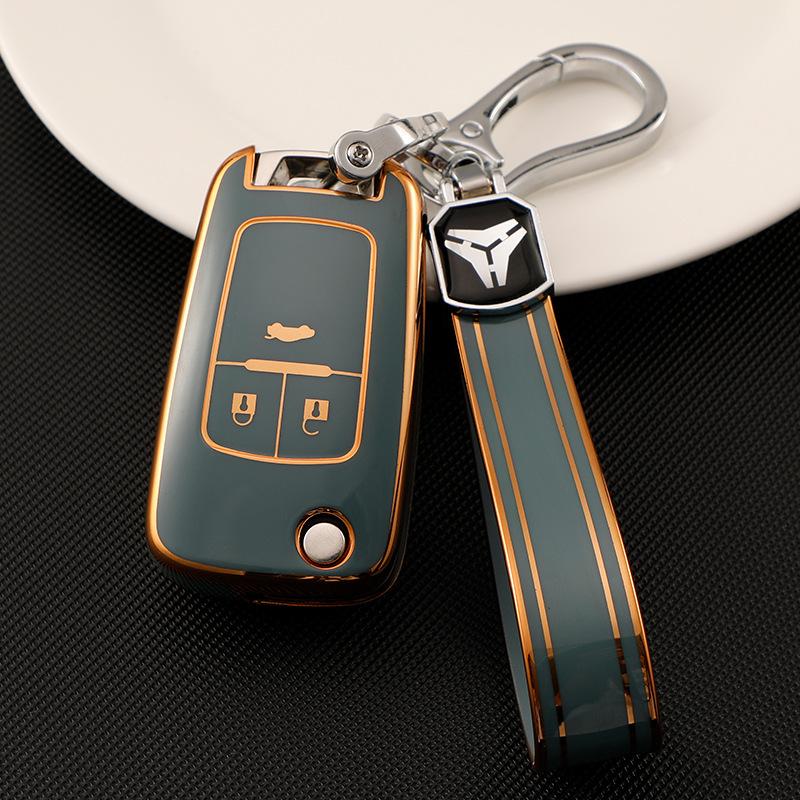 For Buick Yinglang Car Key Set GT LaCrosse Encora Folding Protective Case Chevrolet Malibu Buckle
