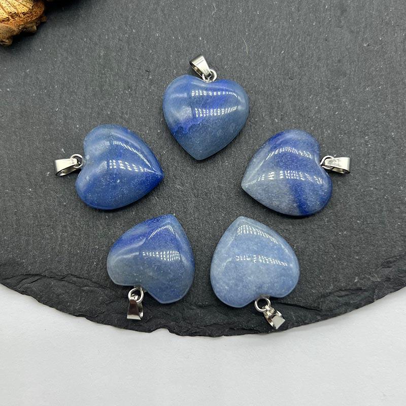 

Кулон в форме сердца 20 мм из натурального кристалла-самоцвета для DIY ожерелья