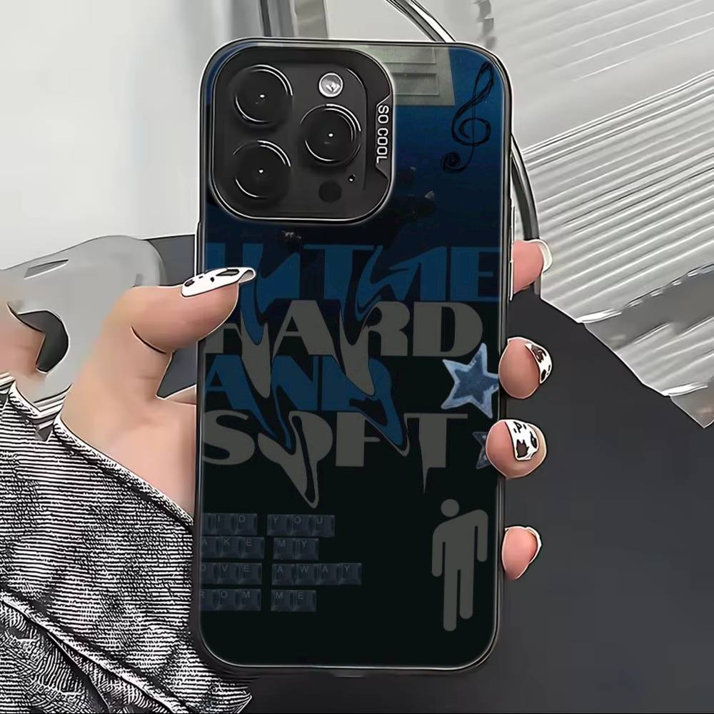 Musician Billie E-Eilish Phone Case For iPhone 17,16,15,14,13,12,11 Plus,Pro Max,XS,Colorful Silver Phone Case Funda Cover