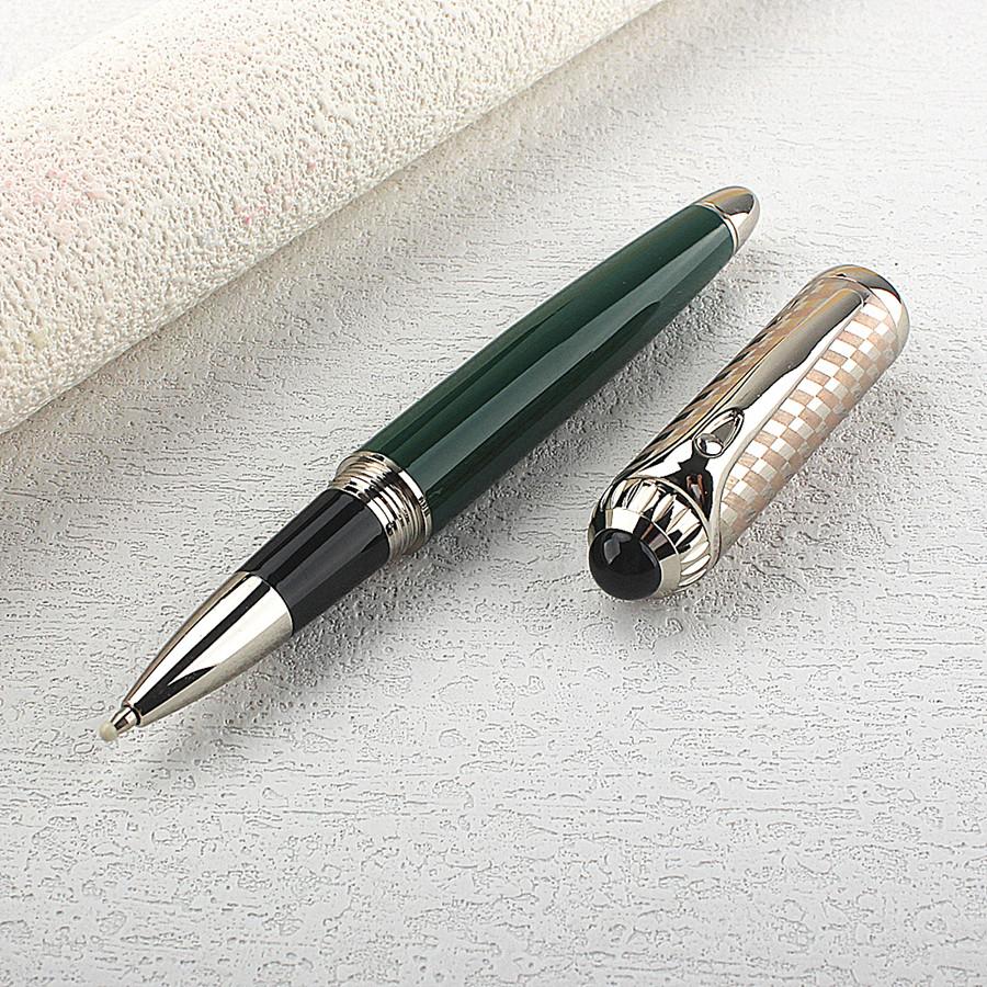 

Luxury Metal Twist Cap Ball Pen Heavy Feel Office Business Signature Stationery School Supplies Ballpoint Pen