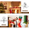 Snowman Christmas Stockings Holder Hook Mantel Stocking Hanger Xmas Fireplace Holder Holiday Decor Stocking Hanging Hook