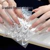 Stickers d'ongles Sourire Croissant Français Dégradé - Design Simple & Polyvalent