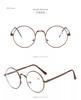 Gold Frame Metal Round Myopia Glasses With Degree Women Men Anti Blue Llight Short-sight Prescription Eyewear -1.0 -1.5 To -4.0