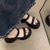 Slippers New Style Shoes Thick-soled Shoes Thick Heels One-strap Height-increasing Sandals