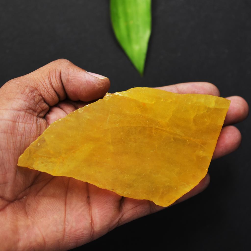 Natural Yellow Sapphire Loose Gemstone Raw Rough Uncut 480.50 ct September Birthday Birthstone