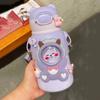 520ml Charming Kids Thermos Bottle With Straw Lightweight Stainless Steel Spacious Boys Girls Student Water Cup Leak Proof Kettle