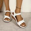 Summer Women's Thick-soled Open-toe Sandals with Luxurious Printed Designs, Outdoor Comfortable and Anti-slip Walking Shoes