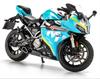 1/12 Spring Breeze 250SR Simulation Alloy Diecast Motorcycle Model Shock Absorbers Sound and Light Collection Toy for Kids Gifts
