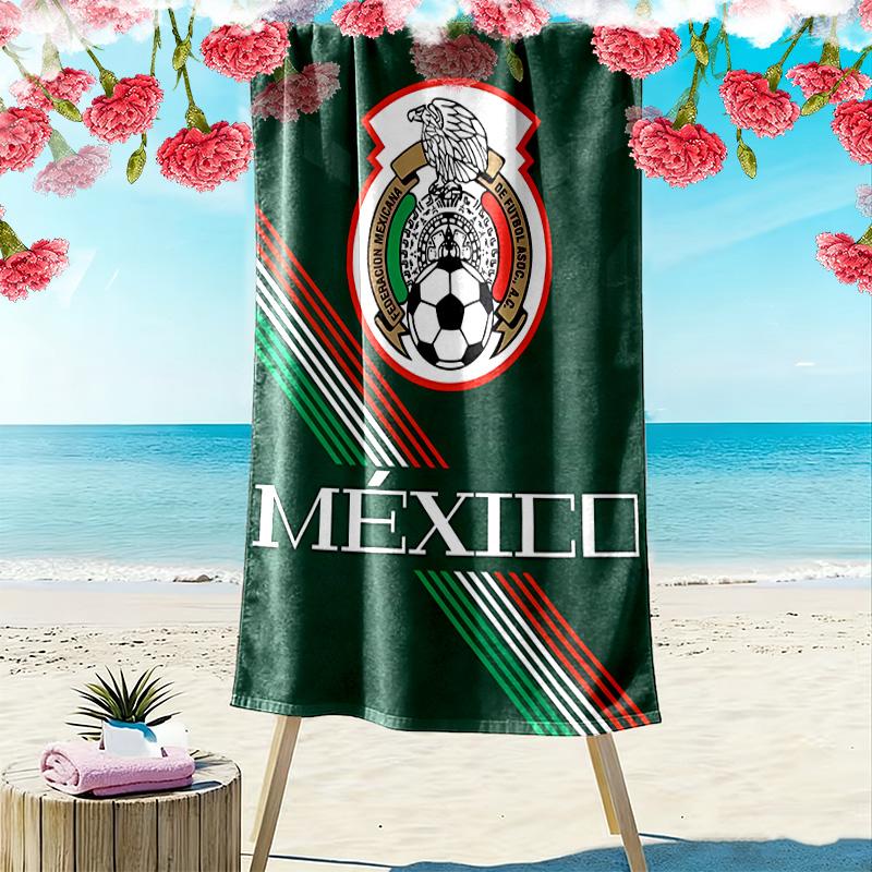 Selección Nacional de México Print Beach Towel, Large Soft Quick Dry Towel for Beach Camping Swimming