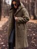 Long Plush Fleece Coat for Women, Soft Warm Winter Outerwear, Multiple Colors Available