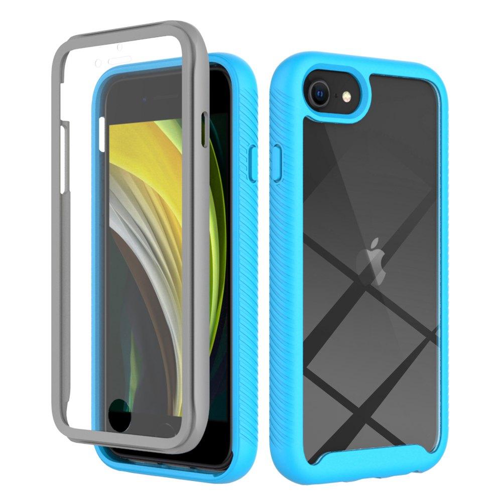 Für iPhone SE2 Stoßfeste Klare PC-Hülle Displayschutz TPU-Stoßfängerabdeckung für iPhone SE 3, iPhone 7/8 Hülle