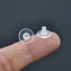 Pack of 100 Silicone Earring Plugs Earrings Back Clear Rubber Ear Studs Stoppers Comfortable Closures for Heavy Earrings