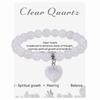 8mm Amethyst & Agate Elastic Beaded Bracelet - Natural Stone Jewelry