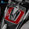 Real Soft Carbon Fiber Sticker For Seat Ibiza 6j 2009 2010 2011 2012 2013 2014 LHD Car Gear Shift Panel Trim Accessories