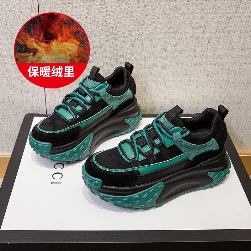 

Осень и зима новая обувь для папы женская обувь для студенток спортивная обувь интернет-знаменитость повседневная женская обувь универсальная толстая подошва увеличение папа 40