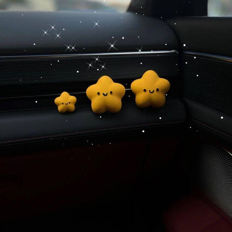 A Lucky Star Car Air Freshener for Air Conditioning Vent Decoration, Aroma Diffuser Stone, Car Interior Ornament, Gift