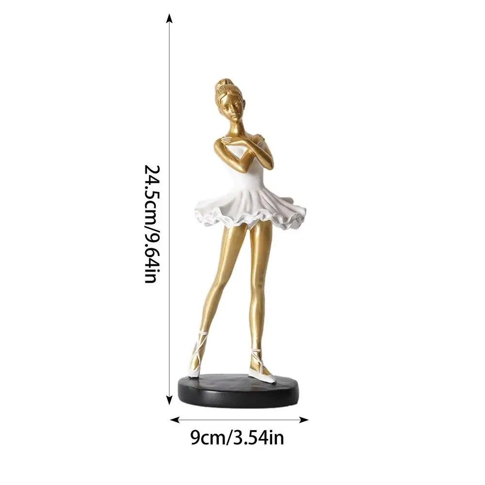 Handmade Ballet Girl Ornaments Painted Abstract Art Sculpture  Souvenirs Gifts