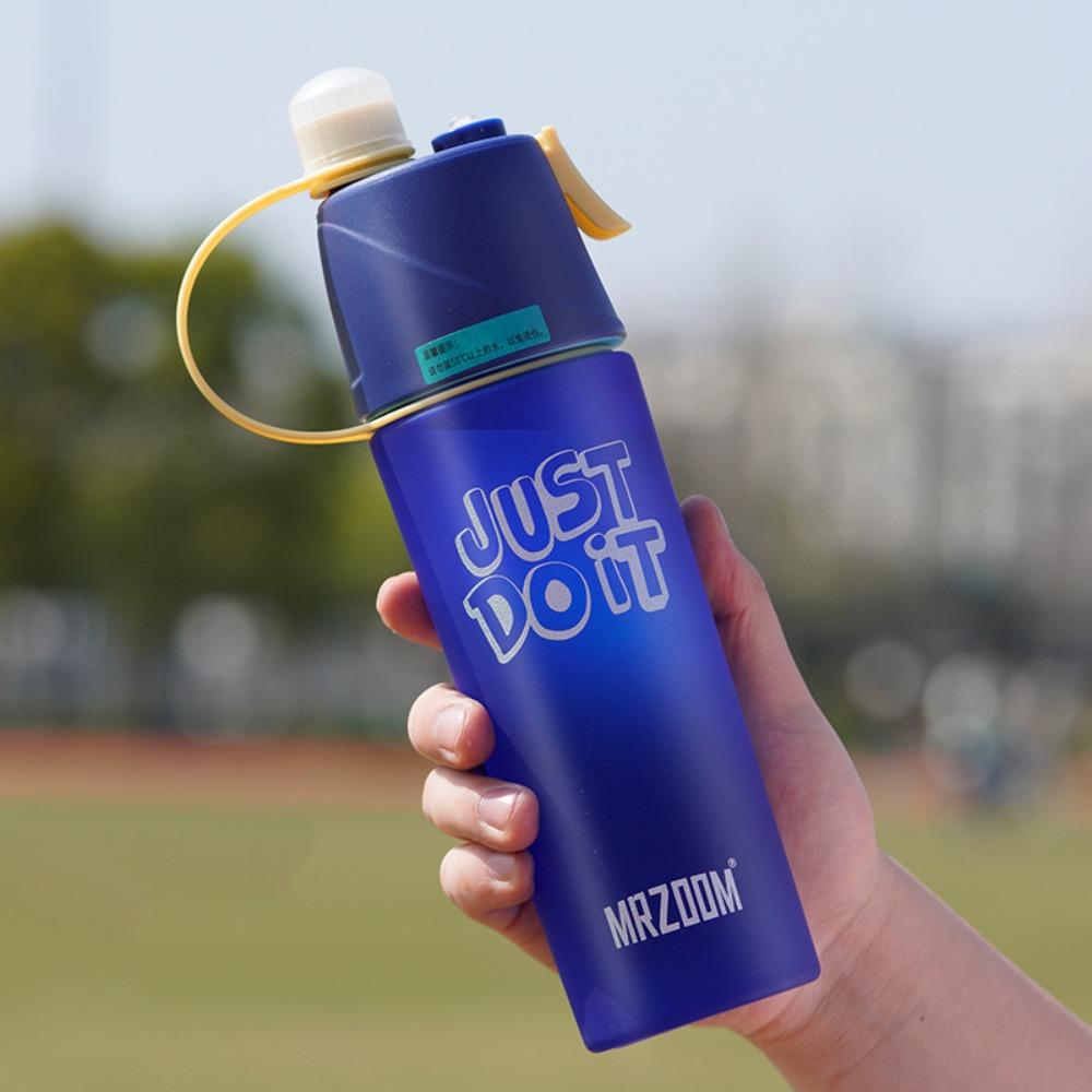 Mist Spray Summer Spray Water Cup 600ml Sports Plastic Bottle Sports Kettle Cycling