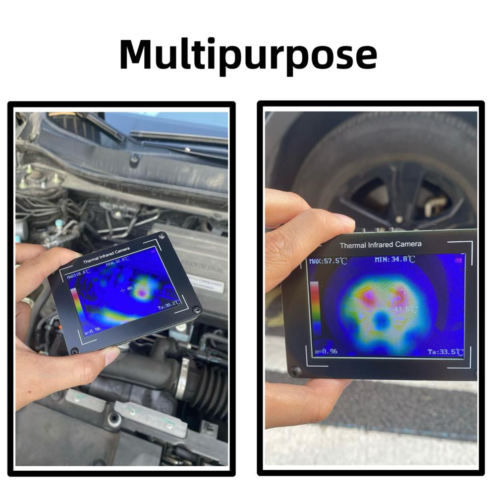 3.5 Inch Thermal Infrared Camera 32x24 Pixel Infrared Thermal Imager MLX90640 Thermal Imaging Camera -40-450℃ Measurement