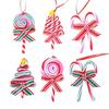 Christmas Tree Decoration Ornament Soft Clay Lollipop Candy Cane Tree Pendant