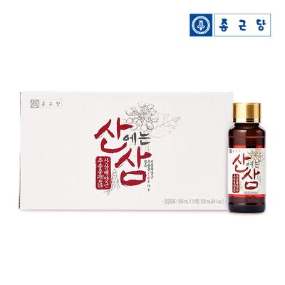 Chong Kun Dang Bergsginseng 100 ml x 10 flaskor 1 kartong vildginseng odlad rotextrakt rödginseng energiåterladdning, Koreansk hälsokost