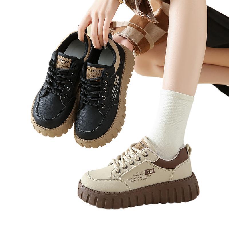 Autumn 2025 Women's Sporty Casual Platform Shoes - Lightweight, Thick-Soled & Versatile