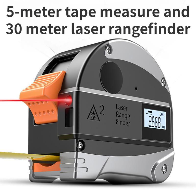 New Multifunctional Laser Rangefinder, Digital Electronic Ruler, Infrared Measurement, High-precision Steel Tape Measure Tool