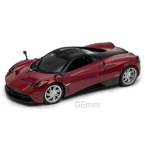 Miniatures montées - Pagani Huayra rouge foncé 1/24 Welly