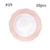 Pink Dessert Plates Baroque Pink AmpWhite Disposable Dessert Appetizer Small Cute Cake Plates for Upscale Parties